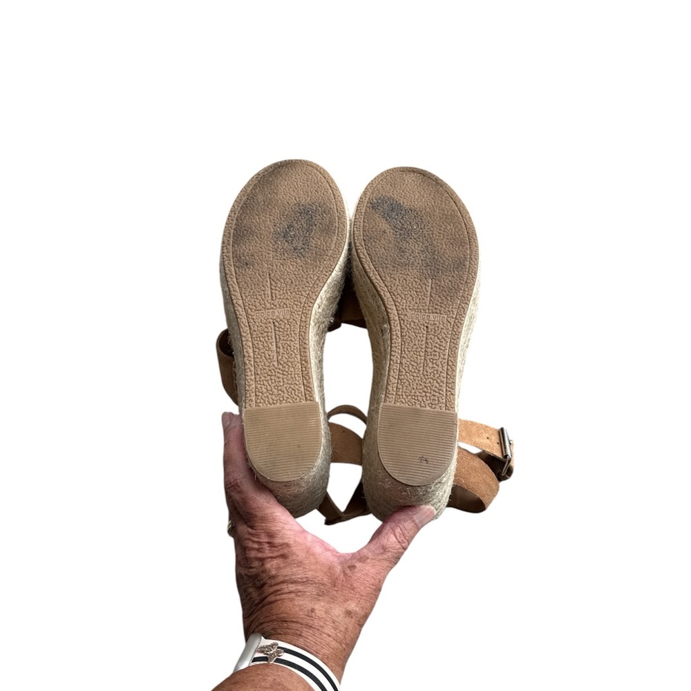 3/$20 Dolce Vita Tan Suede Platform Espadrille Sandals Women’s SZ 9 Boho Spring - Picture 4 of 5